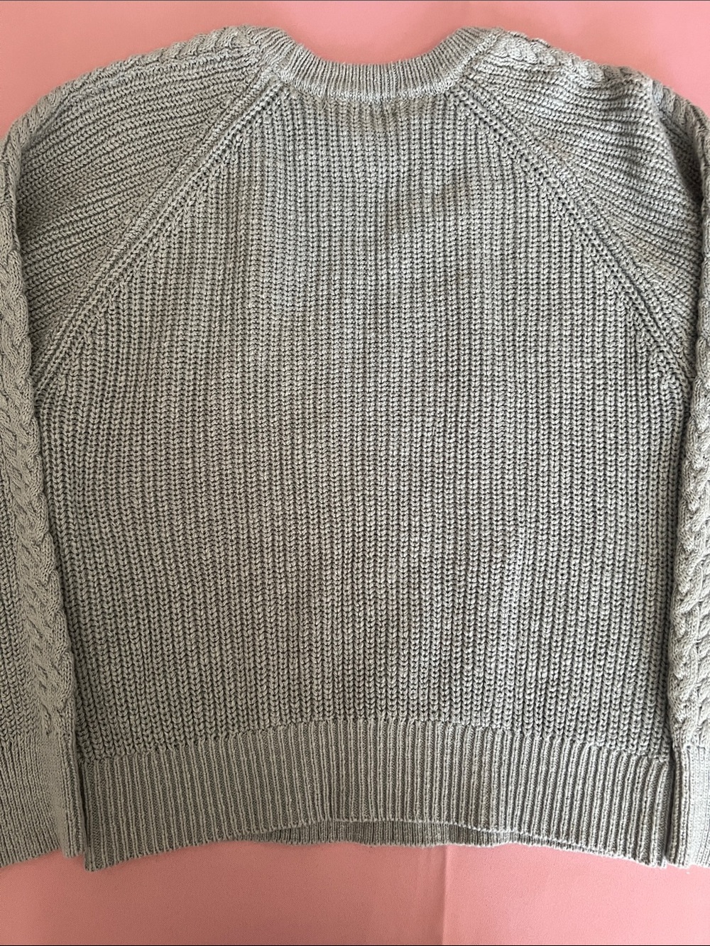 Sanctuary Cable-Knit Crewneck Sweater - Sage - Picture 4 of 5